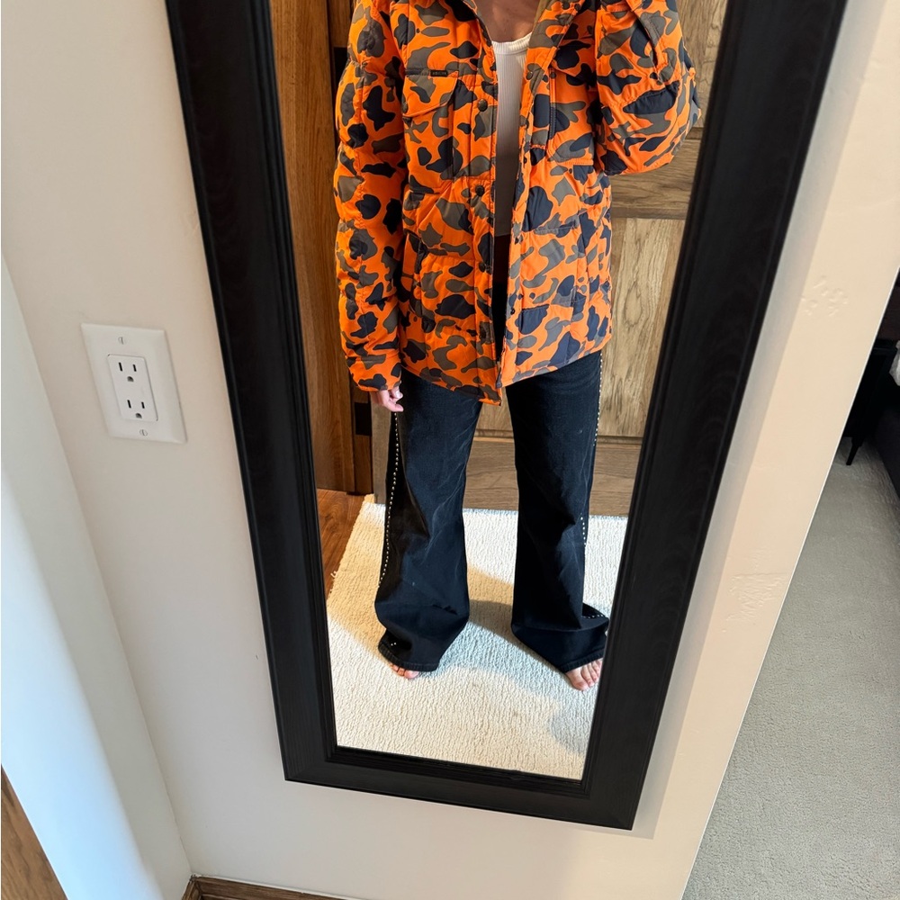 Filson Kids Orange Camo Puffer Jacket